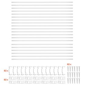 20-Pack 6.6 ft/2M U Shape LED Aluminum Channel, with Milky Cover, End Caps and Mounting Clips, Aluminum Profile for LED Strip Light Installations