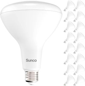 16 Pack BR40 LED Light Bulbs 3000K Warm White, Indoor Flood Lights, Recessed Can Light Bulb, 1400 LM, 17W (100W Equivalent), Dimmable, E26 Base